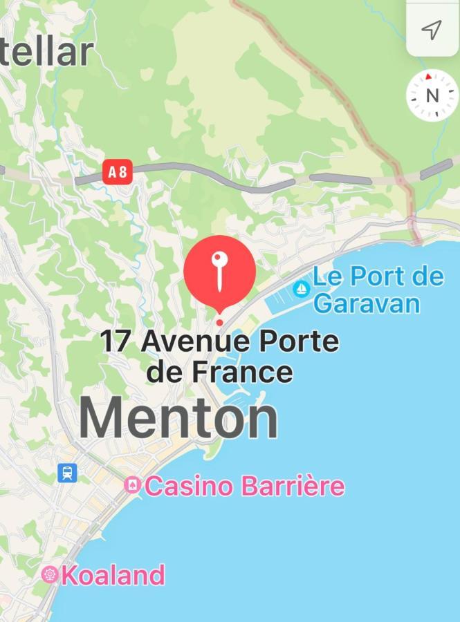 Studio 2 Pers , 40M2 En Bord De Mer Avec Vue Mer Menton Exterior foto